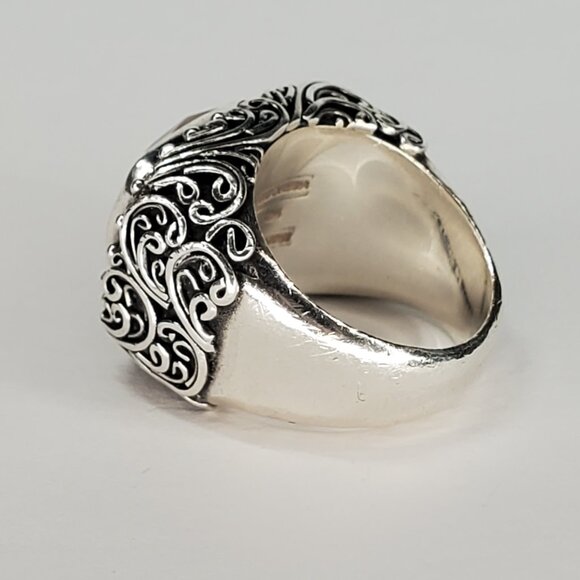 Lori Bonn Rose Quartz Sterling Silver Ring, Size 6.25 - Picture 6 of 8